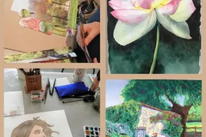 Atelier mélanger les techniques de peinture