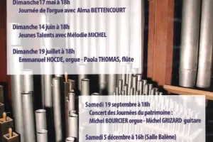 Concert du Patrimoine des Amis des orgues à Figeac