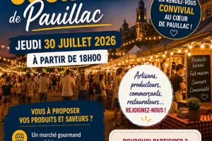 Marché nocturne et gourmand à Pauillac