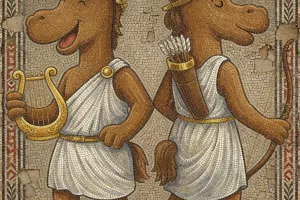 Les jeudis de l'été : les jumeaux de l’Olympe en mosaïque