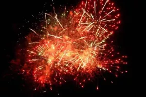 Feu d'artifice à Lion-sur-Mer