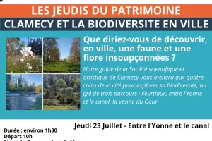Visite commentée - Clamecy et la biodiversité en ville - Entre l'Yonne et le canal