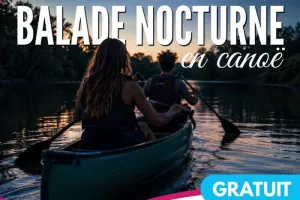 Balade nocturne en canoë