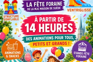 📣 27 août – Fête foraine de la MJC Maison de Suède !