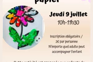 Fleurs en papiers