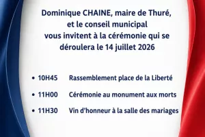 🇫🇷 COMMÉMORATION DE LA FÊTE NATIONALE À THURÉ 🇫🇷