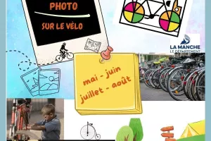Exposition photo sur le vélo à la médiathèque