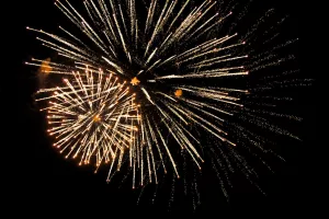 Pyrotechnie du 14 juillet à Bridiers