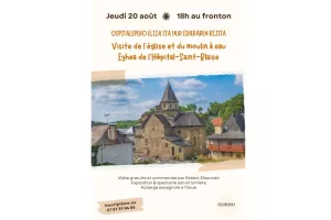 Visite de l'église et du moulin à eau
