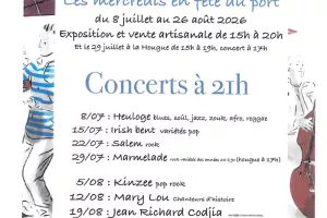 Les Mercredis en fête du port : vente artisanale et concert