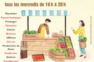 Grand marché mensuel de producteurs et artisans locaux