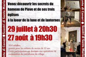 Visite nocturne du hameau de Pieve Canari