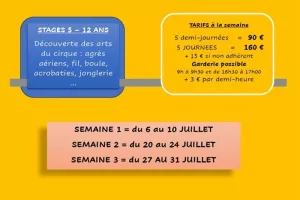 STAGE CIRQUE JUILLET 2026