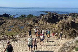 La vie à marée basse au Pouliguen