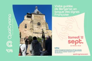 Visite patrimoine de Bergerac en LSF
