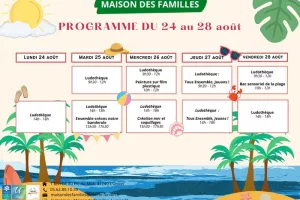 Semaine d’animations à la Maison des Familles - Du 24 au 28 août