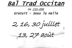 Caylus Bal trad sous la halle & repas partagé