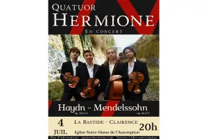 Le quatuor Hermione en concert