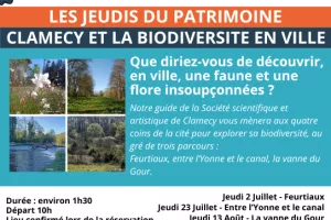 Visite commentée - Clamecy et la biodiversité en ville - La vanne du Gour