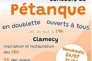 Concours de pétanque en doublette