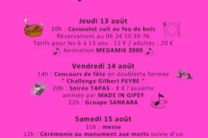 Fèsta d'Issus, du 13 au 16 août