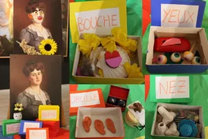 Animation Loupiots au Musée Marzelles : visage Bric-à-brac