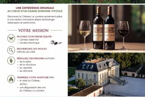 Escape game par drone au Château La Louvière