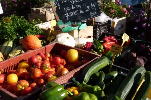 Marché éco-responsable et pêcheurs