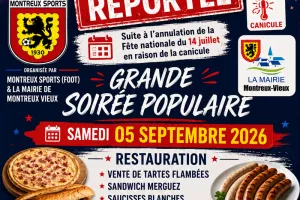 Grande soirée populaire avec feu d'artifice