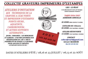 Initiation à la gravure et à l'impression d'estampes