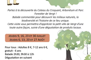 Balade & Dégustation : Au Coteau du Croquant Arboretum et Parc Forestier de Vergt