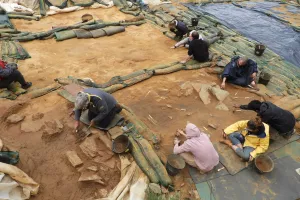 Portes ouvertes au chantier de fouilles Cap du Pou