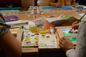 Atelier-patrimoine (3-5 ans) : paysages à l'aquarelle