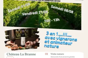 Visite nature, vignoble et gourmande au Château La Branne