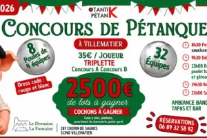 CONCOURS DE PETANQUE AU DOMAINE LA FONTAINE