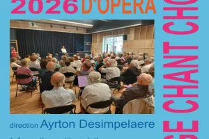 Les Grands Choeurs d'Opéra Direction Ayrton Desimpelaere chef d'orchestre principal à SNG Ljubljana Slovénie. Version pour choeur, piano et solistes .