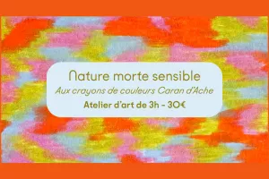 Atelier d'art | Nature morte sensible aux crayons de couleurs
