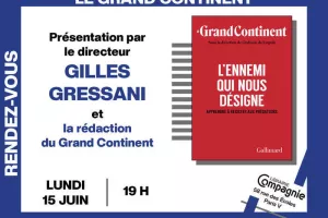 Soirée Le Grand Continent avec le directeur de la revue, Gilles Gressani