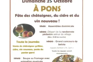 Fête des châtaignes, du cidre et du vin nouveau à Pons