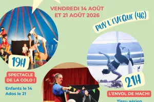 Spectacles de cirque au camping les Vignes