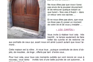 Inauguration du Musée d'Arts et des Traditions Populaires "Lou Cantou"