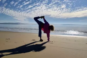 Yoga face au bassin