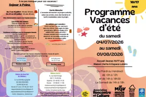 Programme vacances jeunesse