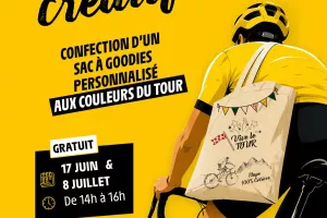 Atelier créatif  spécial Tour de France sac à goodies