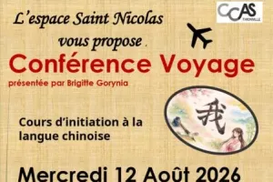 Conférence voyage Cours d'initiation à la langue chinoise