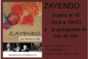 Zayendo jouera à la guinguette mal de mer