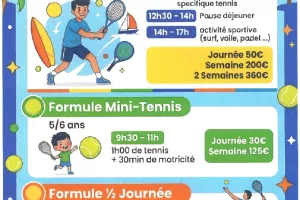 Stage tennis et multi-activités