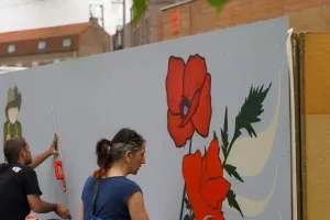 Ateliers autour d'une fresque murale avec le Collectif Renart