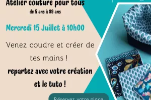 Atelier couture adultes et enfants