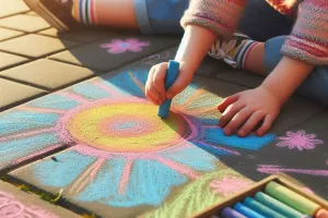 Concours de dessins à la craie